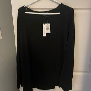 Women’s big and tall, black long sleeve top size 3X from sanctuary